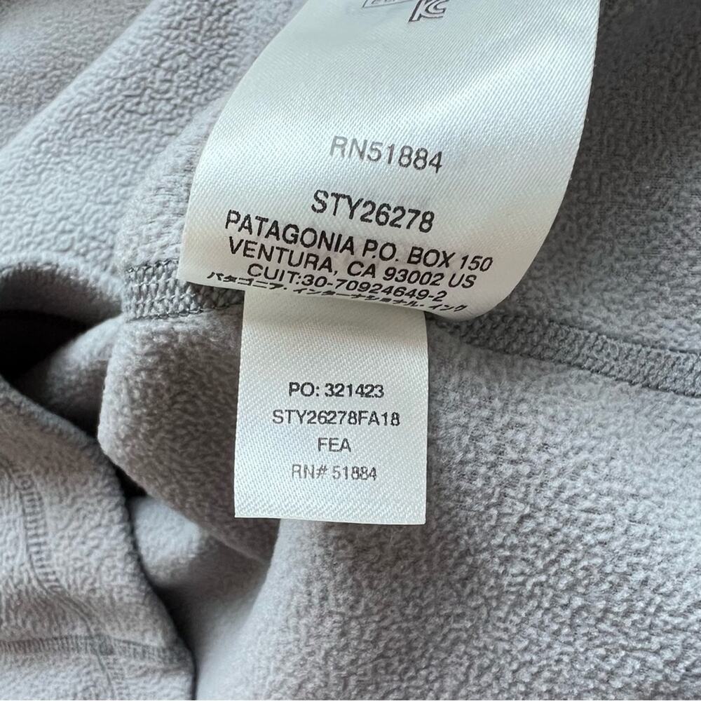 Patagonia Women's Micro D® 1/4-Zip Grey Pullover Sweater Women’s Medium - Picture 12 of 12